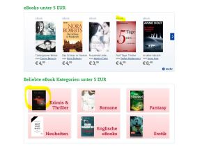 Selfpublishing Schnäppchen Werbung auf Thalia
