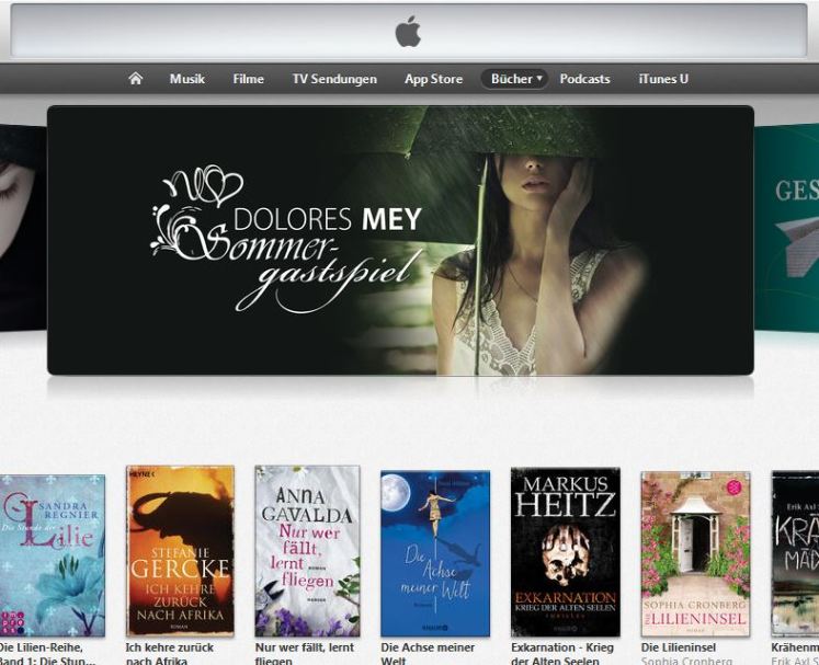 "Sommergastspiel" von Dolores Mey im Apple iBookstore