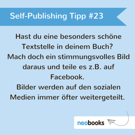 Self-Publishing Tipp